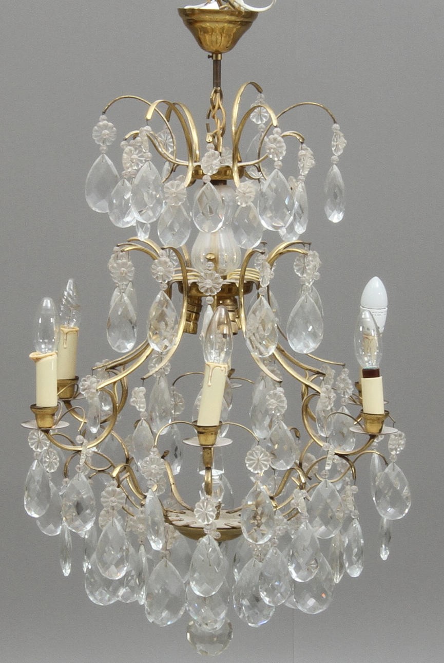 LJUSSKRONA, rokokostil, 1900-tal.