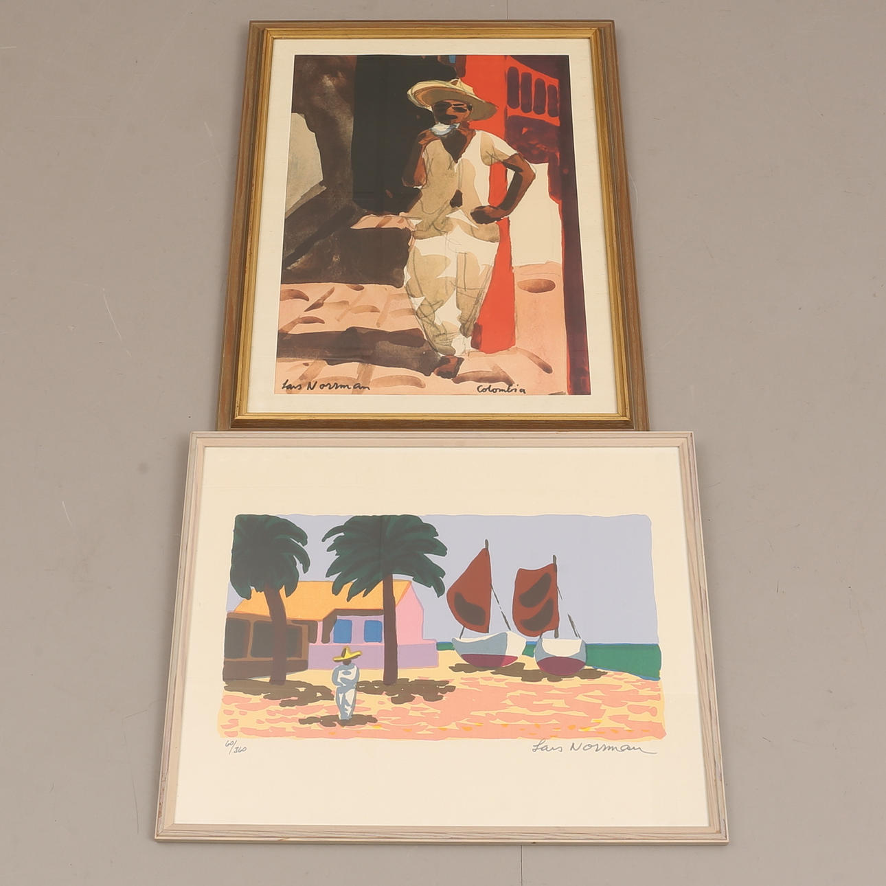 LARS NORRMAN. Color lithograph, signed and numbered 60/360. PRINT