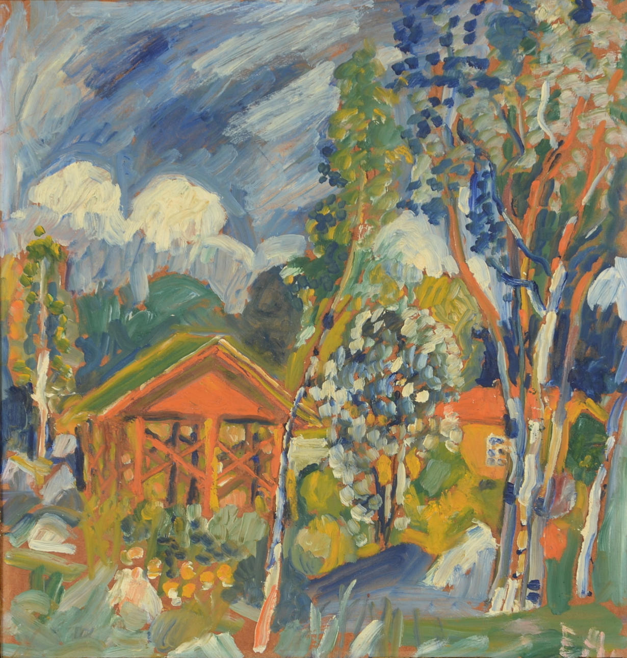 ESTER HENNING. Olja på duk.