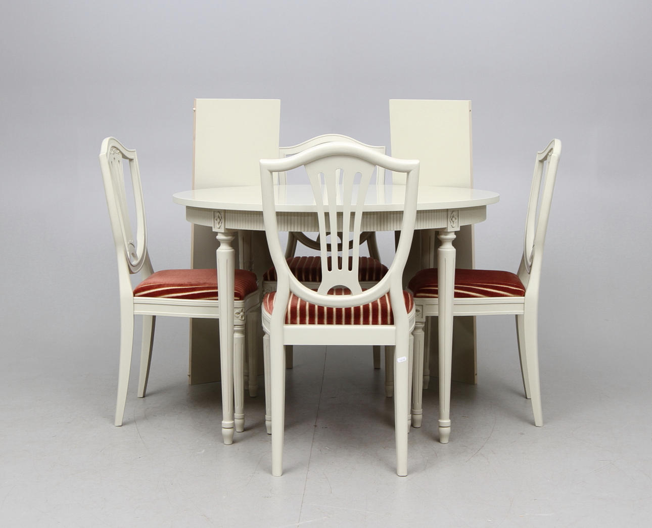 MATGRUPP, 5 delar, Gustaviansk-stil, GR Möbler i Tibro, 1900-talets fjärde kvartal.