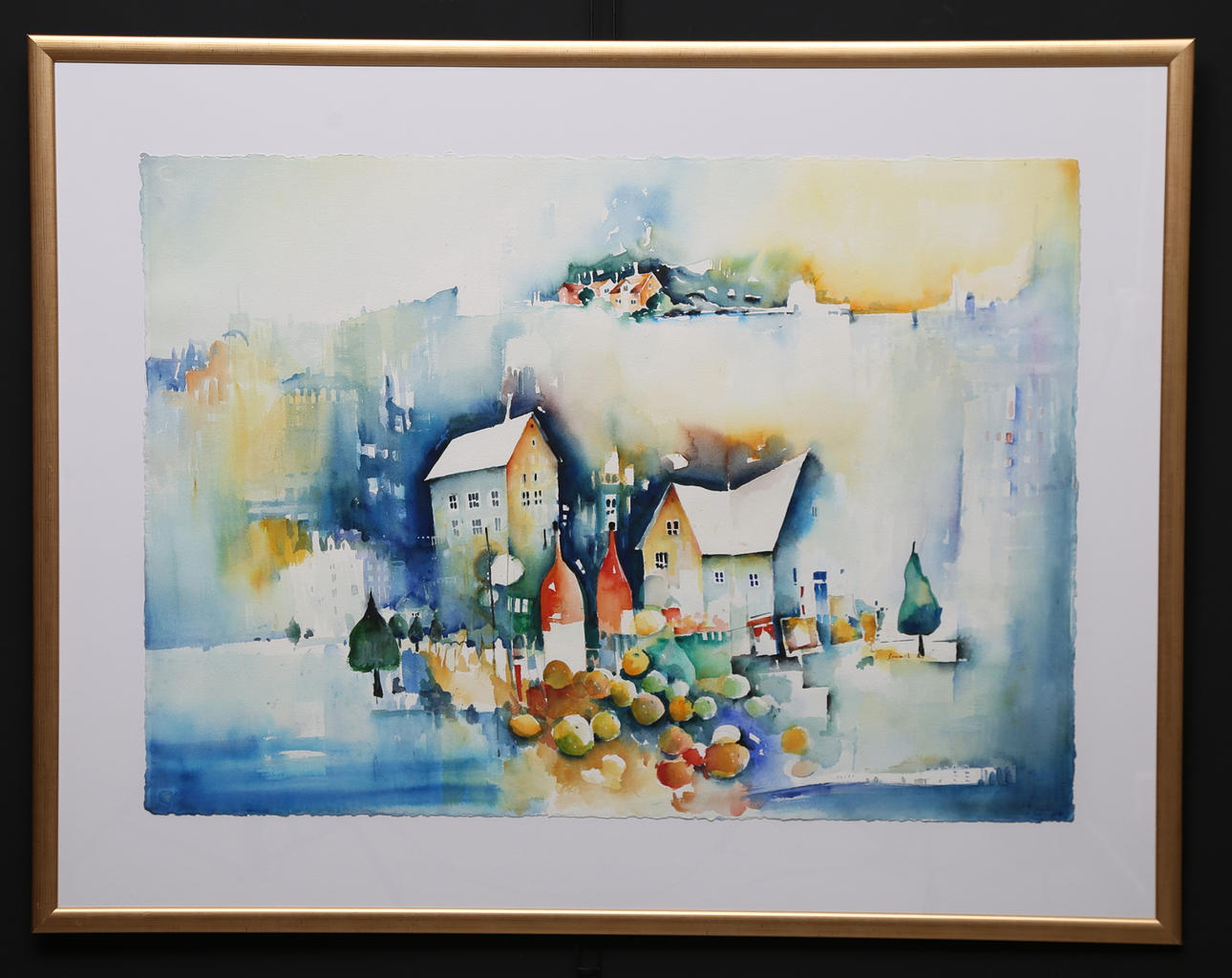 SMAIL AJKUNIC. Akvarell, signerad Smail A.