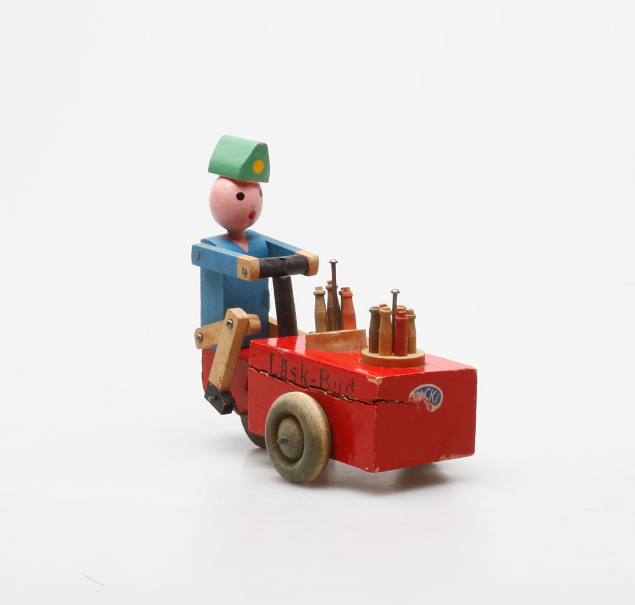 LEKSAK, trä, "Läsk-Bud", Micki, 1950/60-tal.