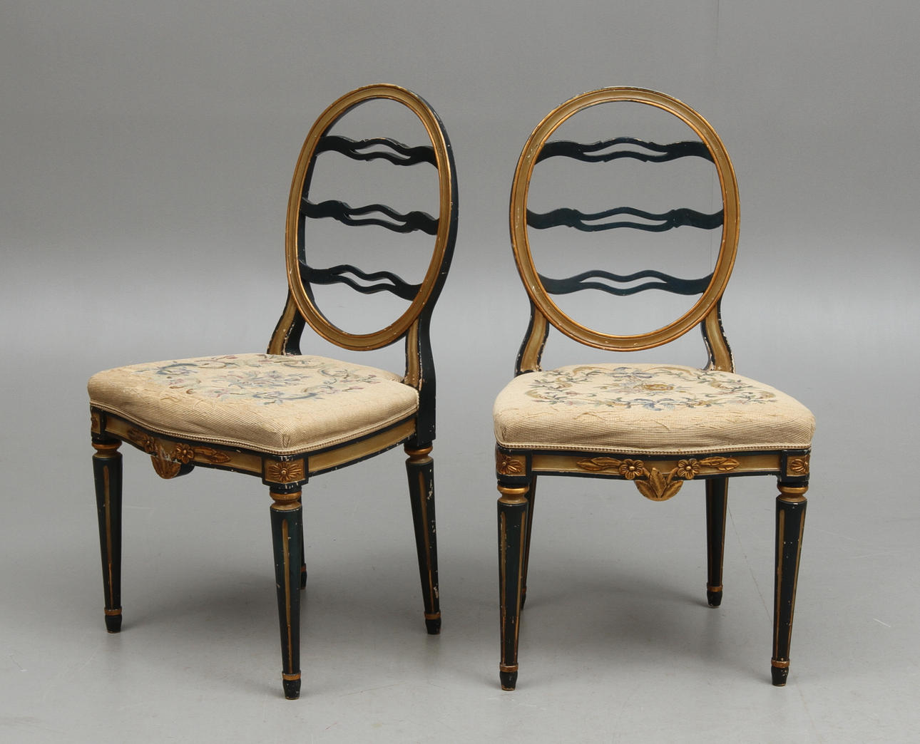 STOLAR 1 par, gustaviansk stil, 1900-tal.