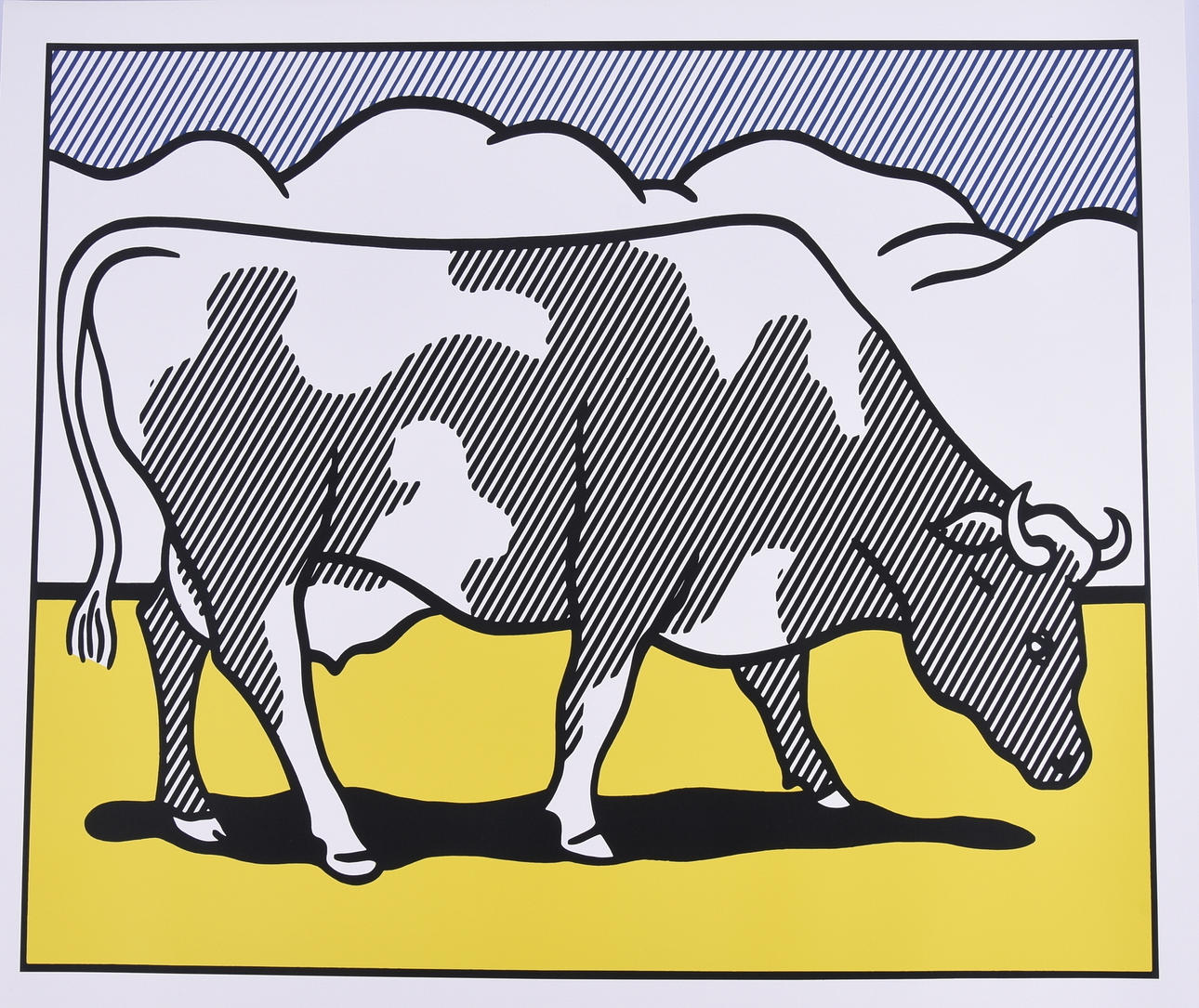 ROY LICHTENSTEIN. EFTER. Färgoffset, triptyk.