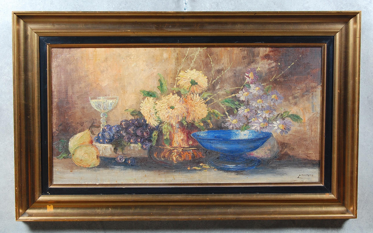 LEO HOULBERG. olja på duk, signerad.