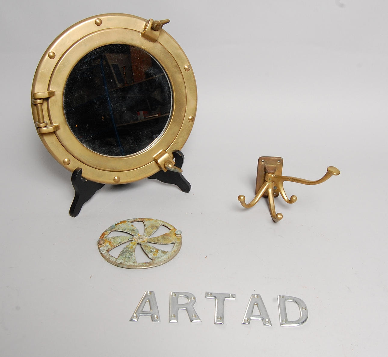 SKEPPSVENTIL, KROKAR, BOKSTÄVER, 4 delar.