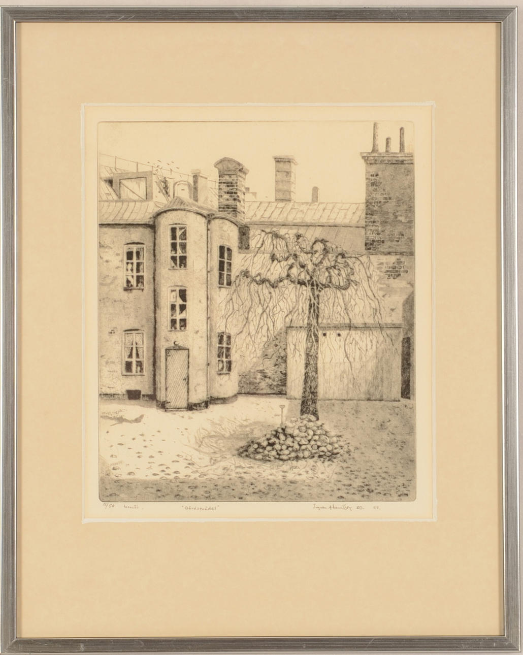 INGVAR ADAMSSON. Torrnålsgravyr.