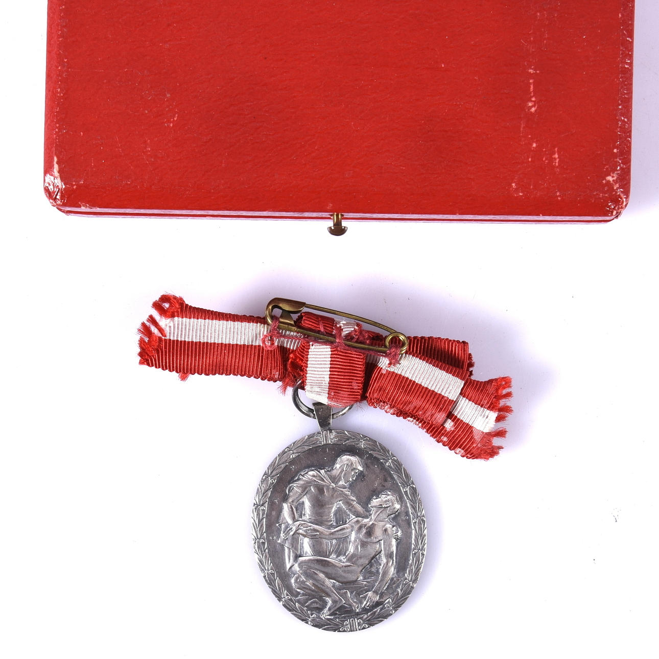 MEDALLA, plata Cruz Roja Sueca.
