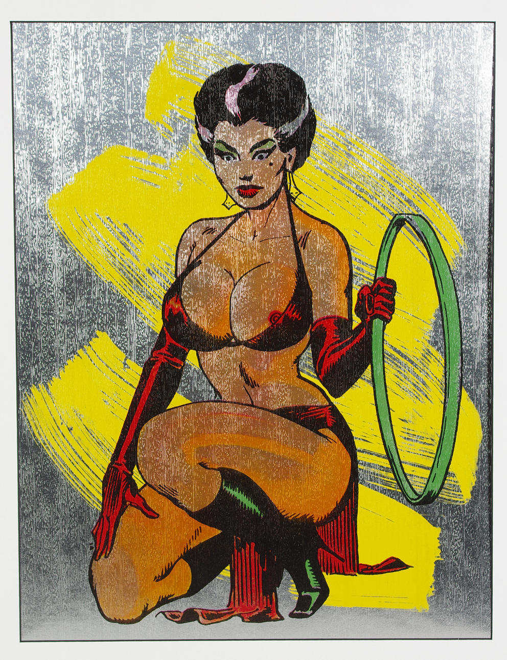 ALLEN JONES. screentryck, "Kneeling woman", original 1972.