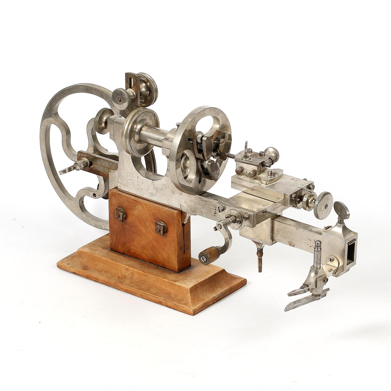 WATCHMAKER'S WORK Swiss lathe, circa 1900.