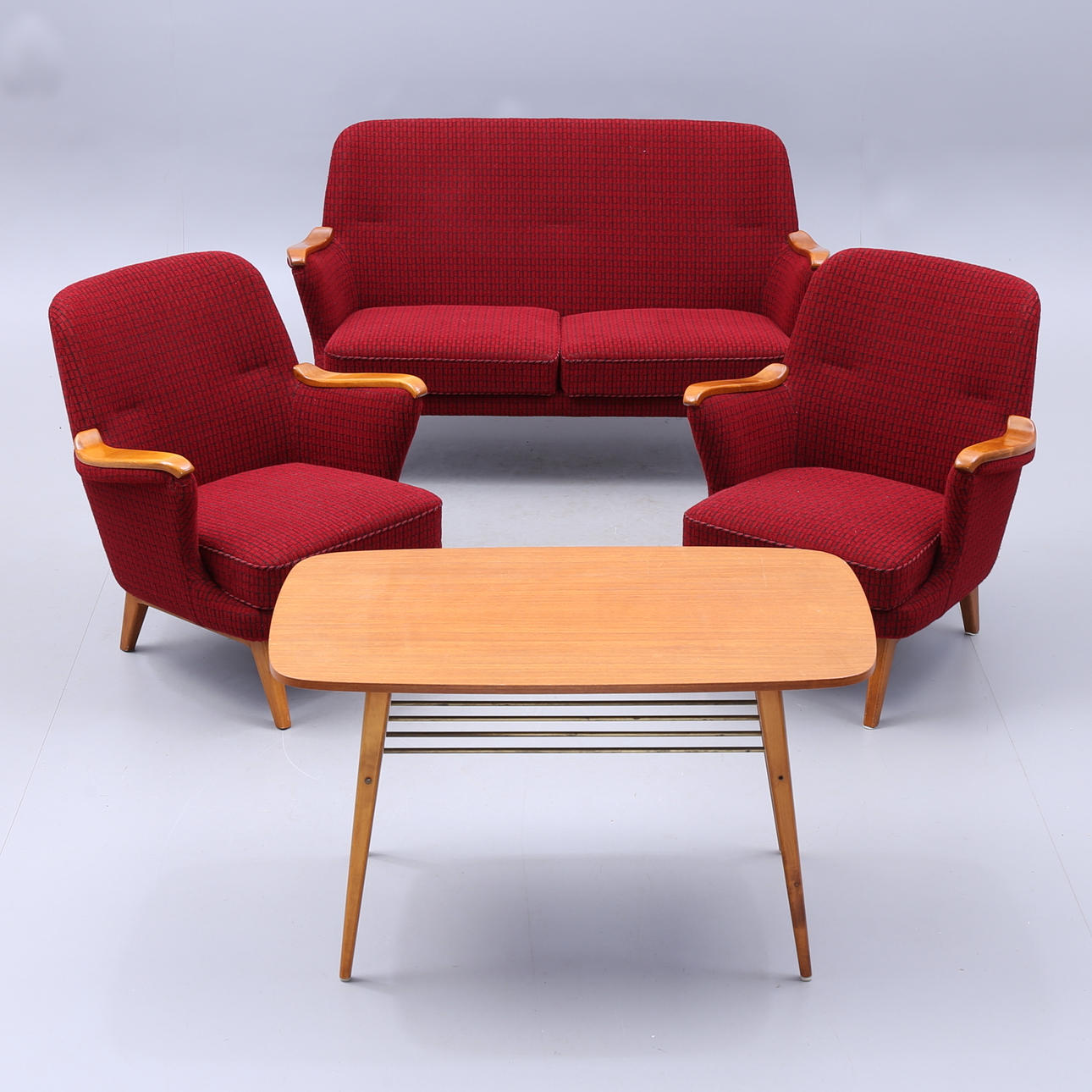 SOFFGRUPP, 4 delar, 1900-talets mitt.