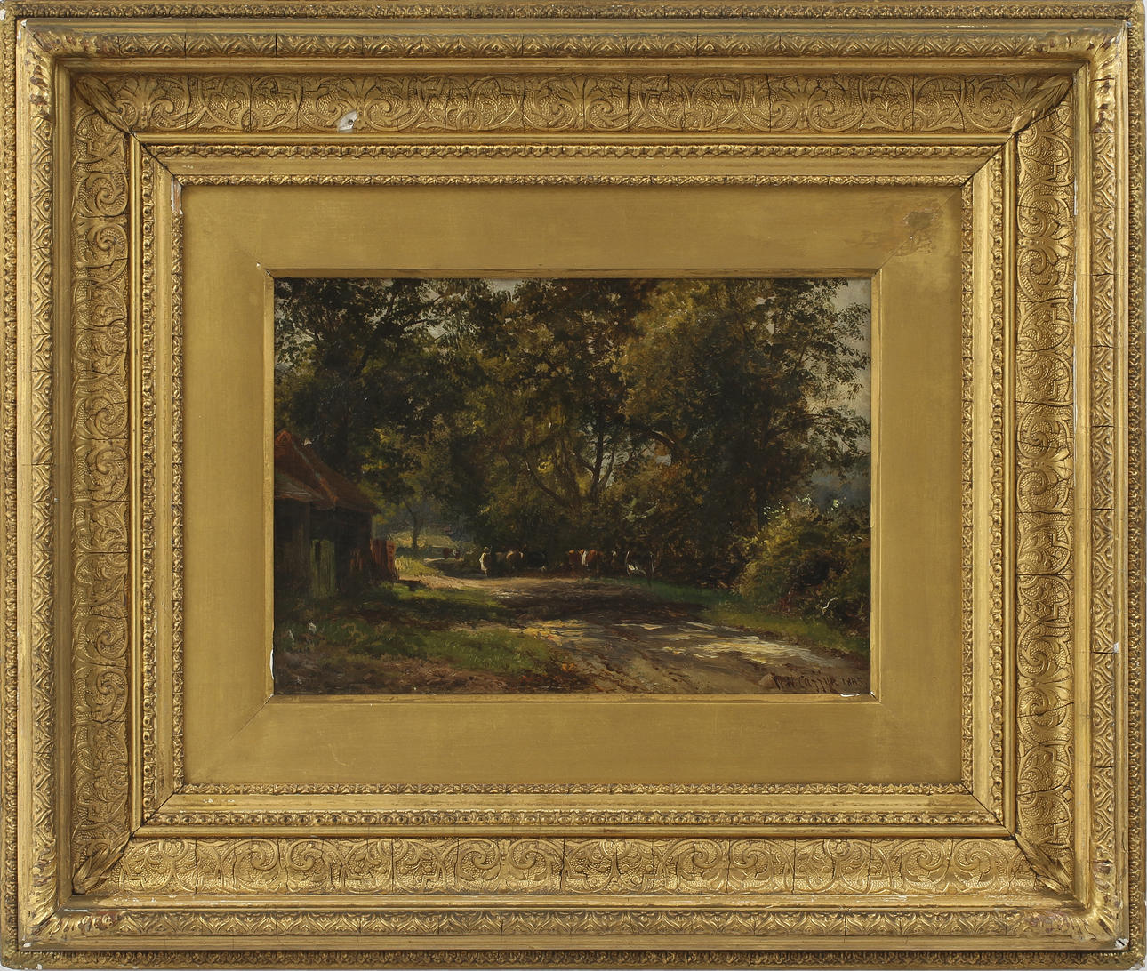 WALTER WALLOR CAFFYN. Olja på duk, signerad 1885.