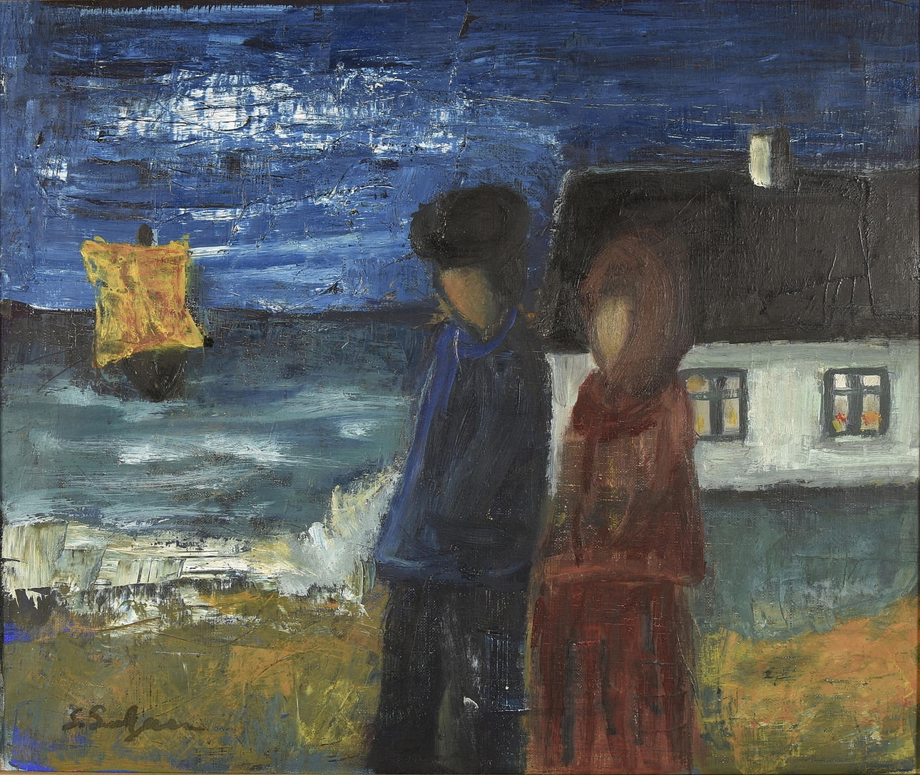 SVEN LUNDGREN. Oil on canvas.