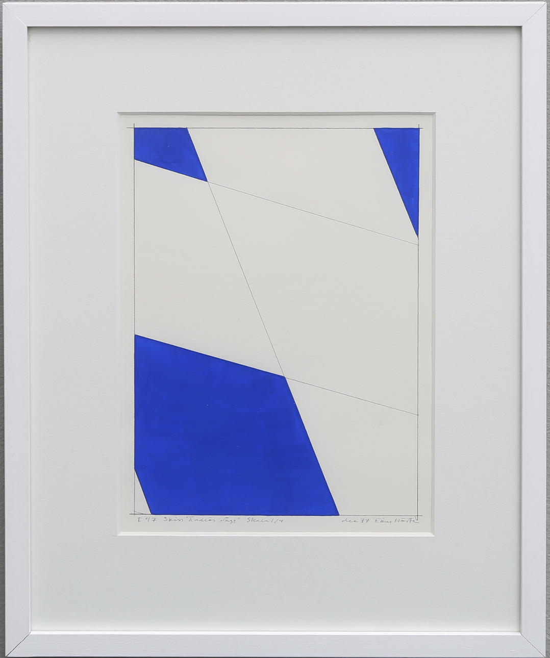 EINAR HÖSTE. Skiss för "Ändlös vägg".