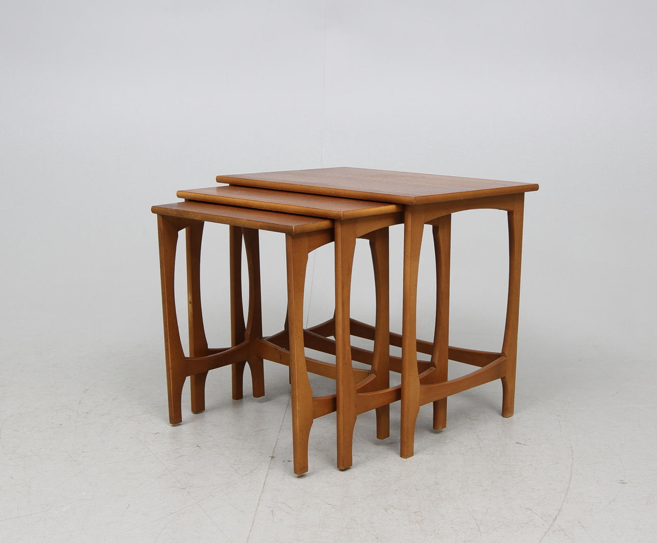 SATSBORD, 3 delar, teak, möjligen G-Plan England, 1950/60-tal.