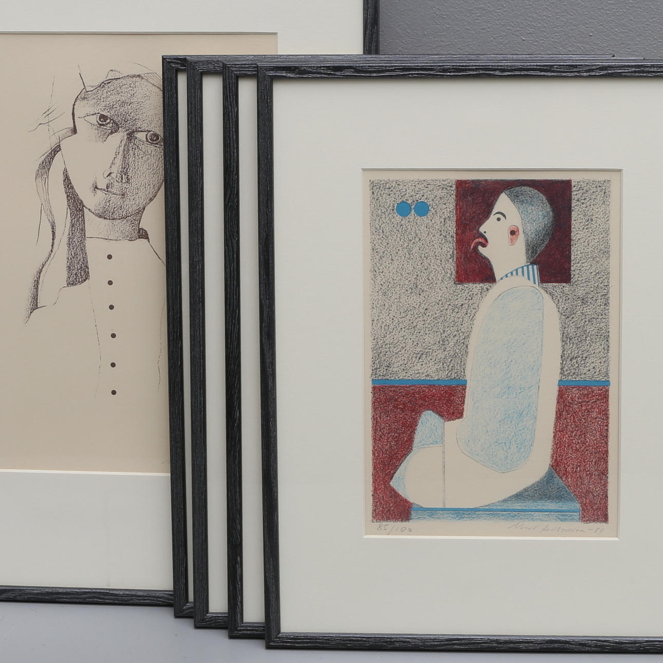 UNO SVENSSON. Litografier, 5 stycken.