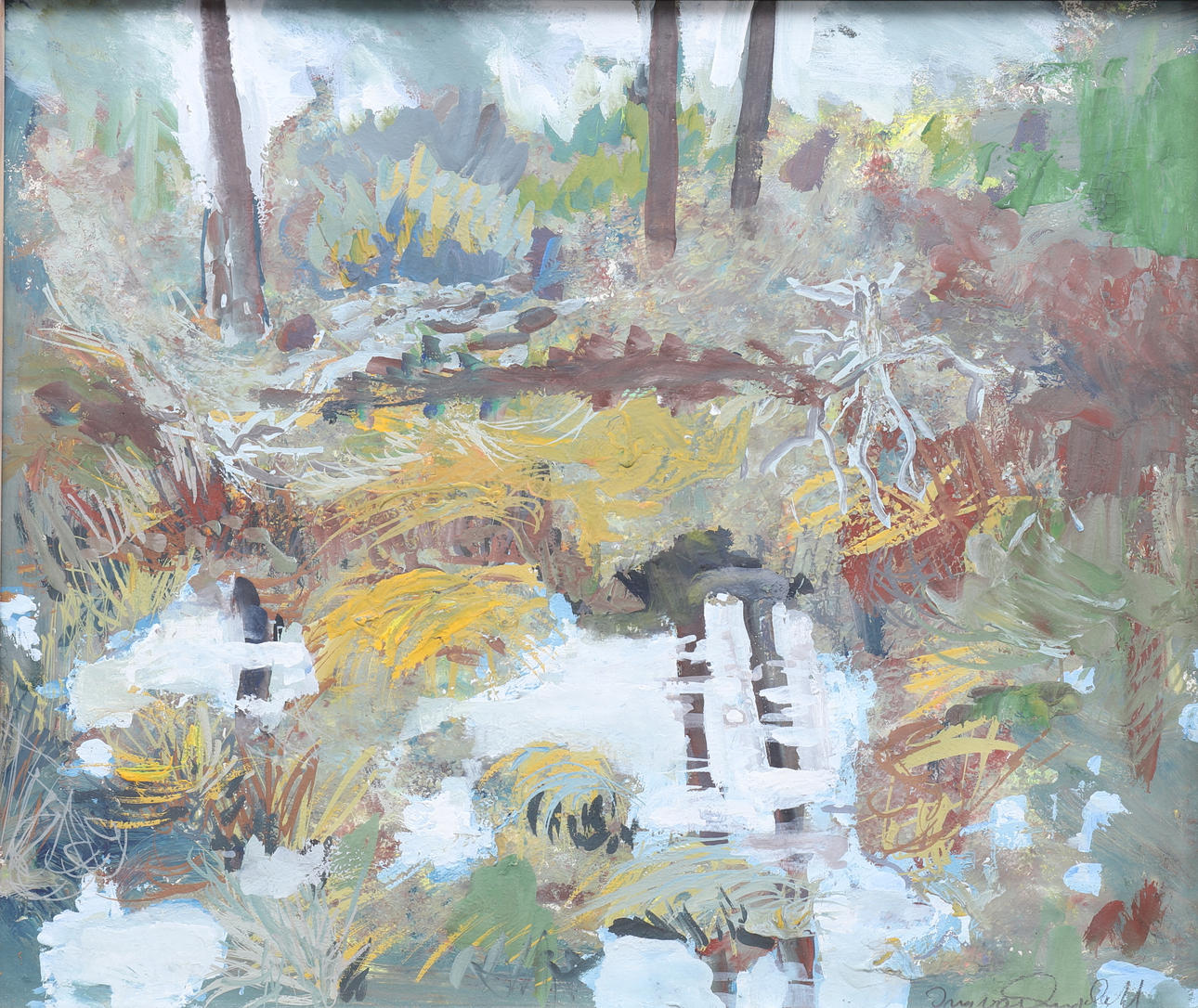 INGVAR ENGDAHL. olja, Komposition, Signerad.