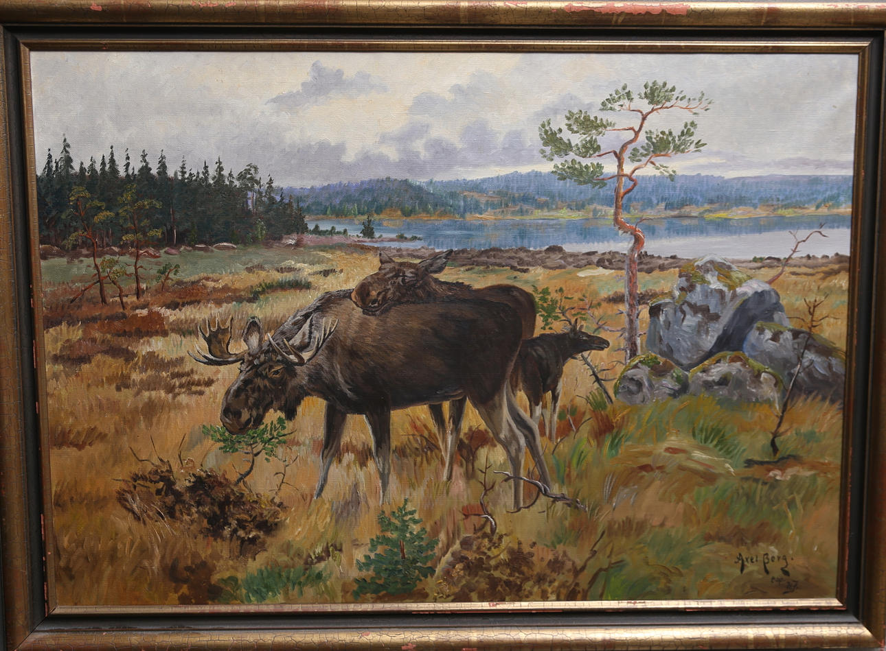 AXEL BORG. REPLICA. Moose, Axel Borg cop HJ.