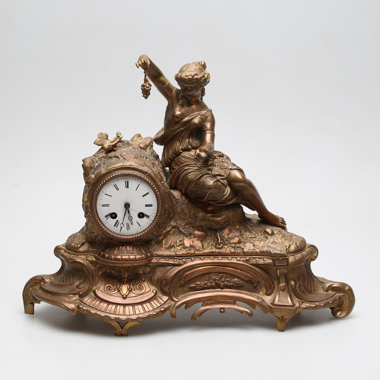 TABLE PENDULUM, neo-rococo, marked Jerome, 19th century. Clocks ...