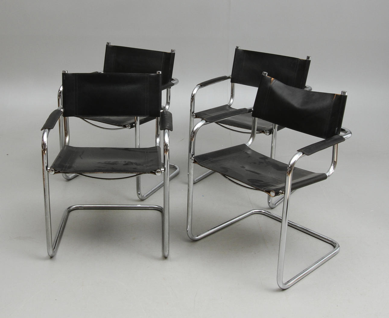 KARMSTOLAR, 4 st, Bauhaus-typ, 1900-talets slut.