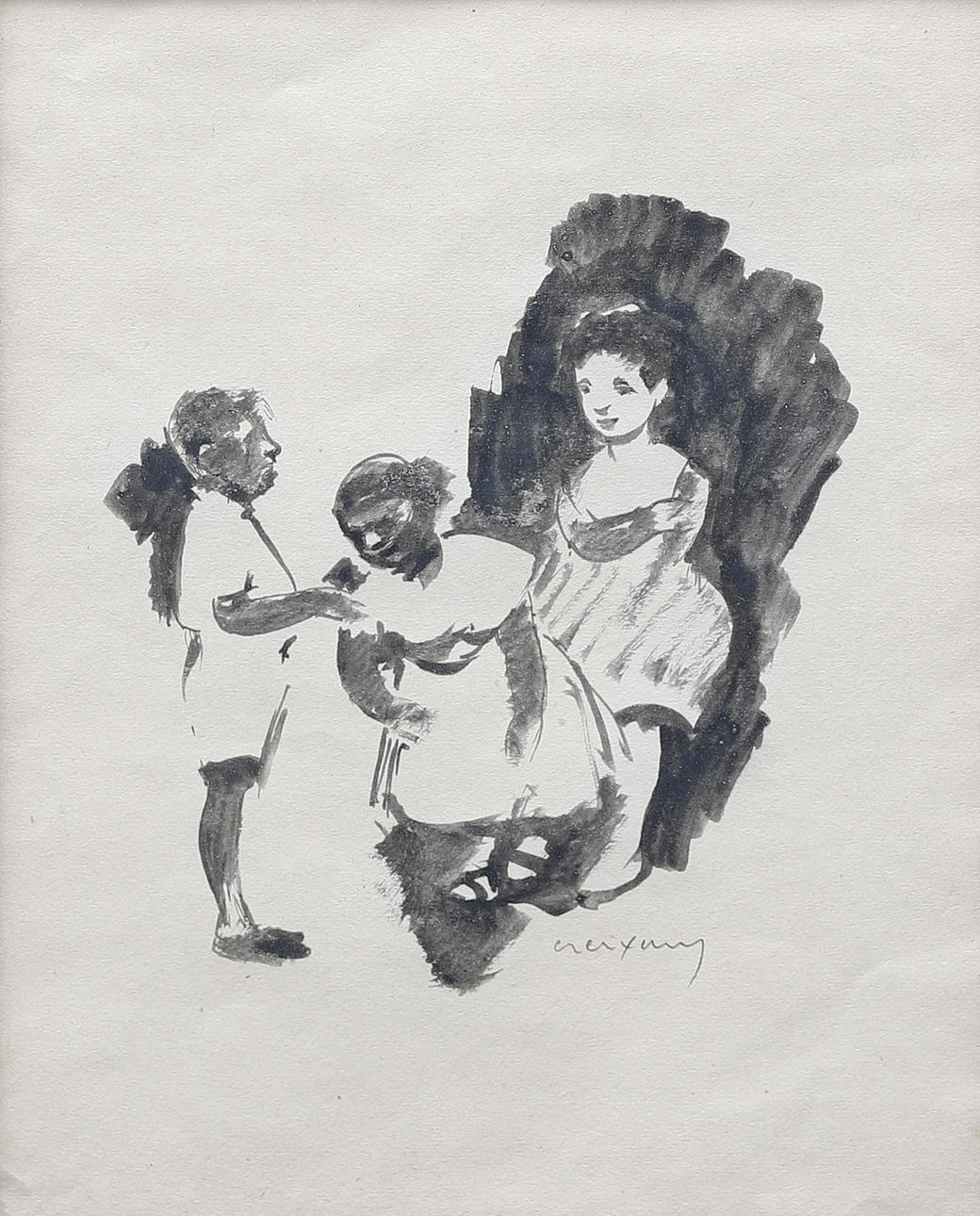 PERE CREIXAMS. "Niñas".