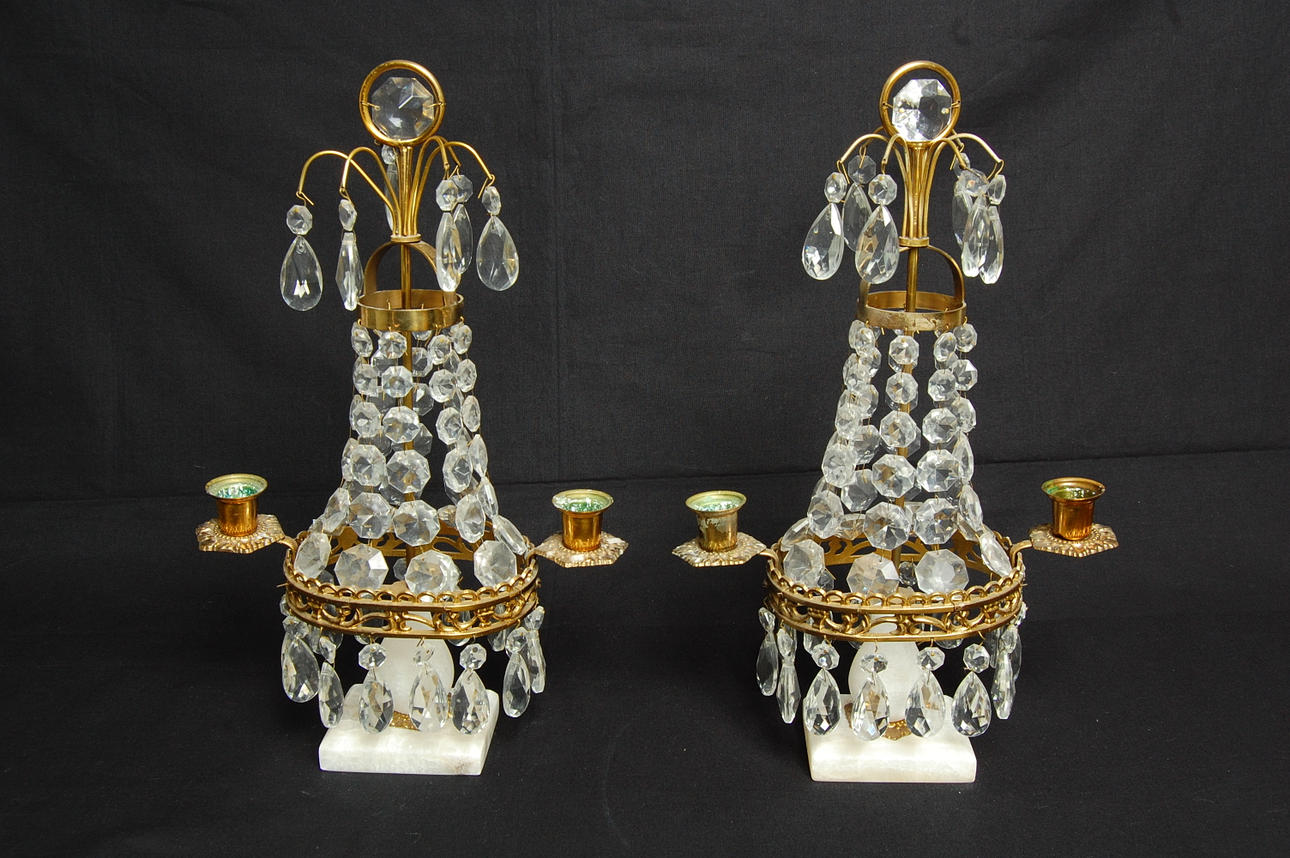 BORDSLYSTER, 1 par empirestil, 1900-tal.