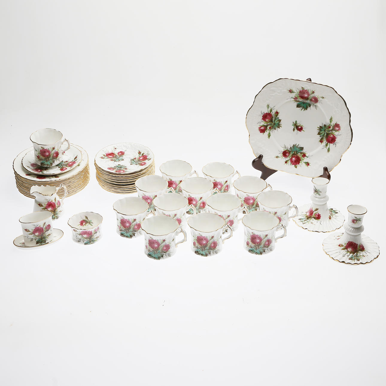 KAFFESERT LYSSTAKE, Bedstemor Rose, Hammersley, engelsk.