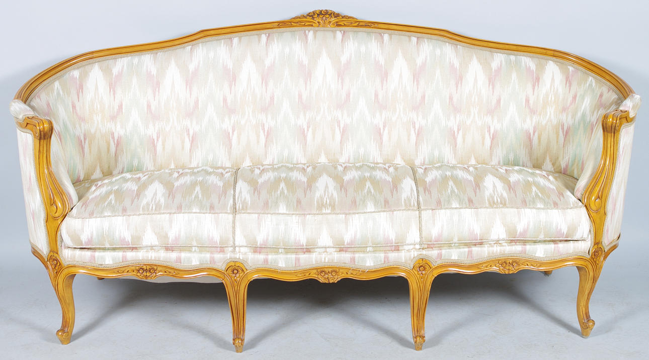 SOFFA, mahogny, rokokostil.