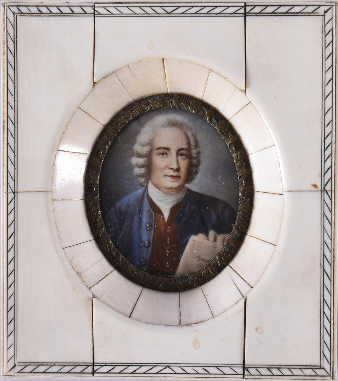 MINIATYRMÅLNING I BENRAM.