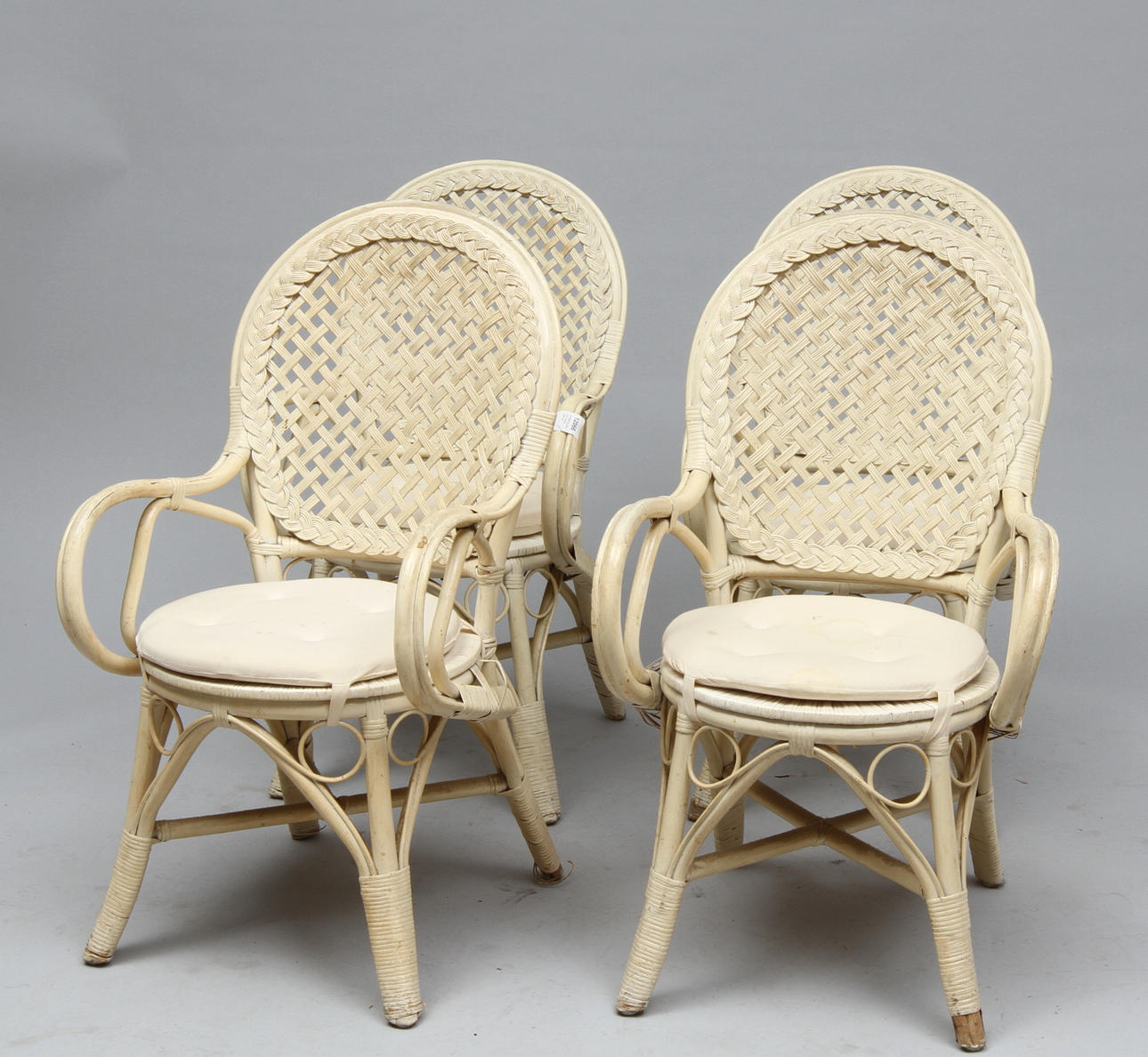 KARMSTOLAR, 4 st, rotting, 1900-tal.