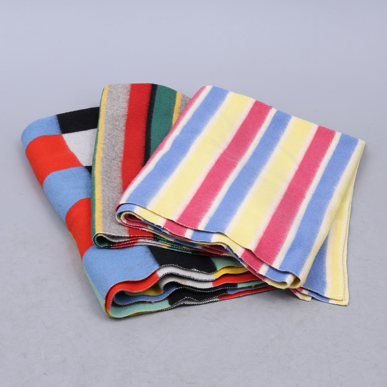 BLANKETS, 3 pcs, wool, Lagans.