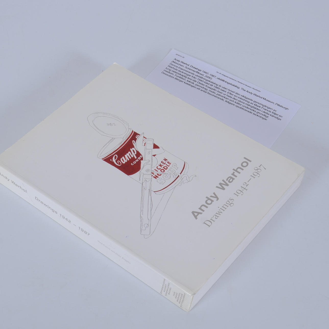 EXHIBITION CATALOG Andy Warhol Drawing 1942-1987. Books, Maps 