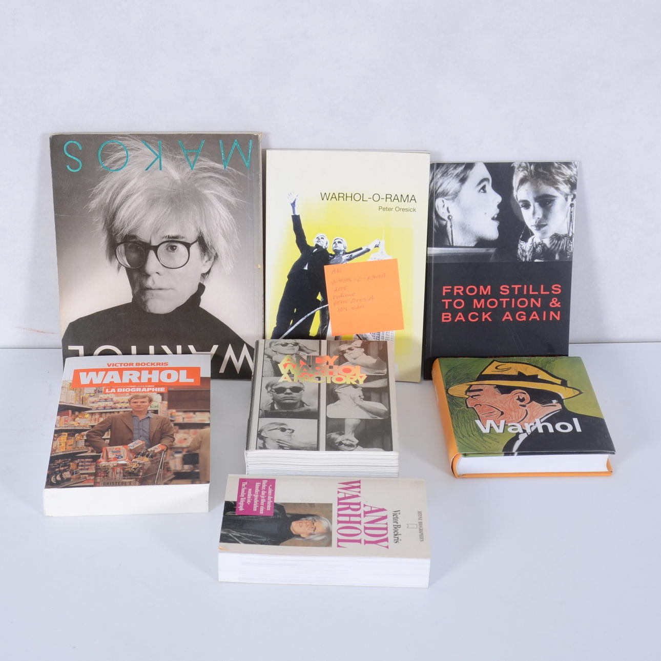 BÖCKER, 7 st, Andy Warhol.