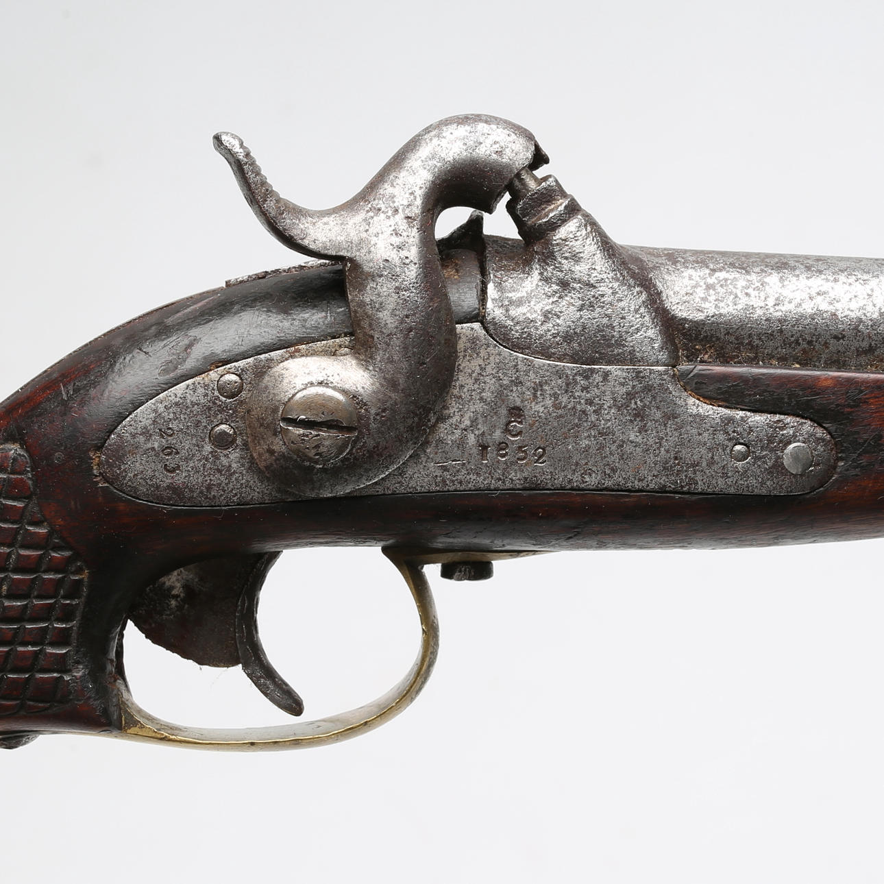 PISTOLA REAL/FLANCO, M/1850.