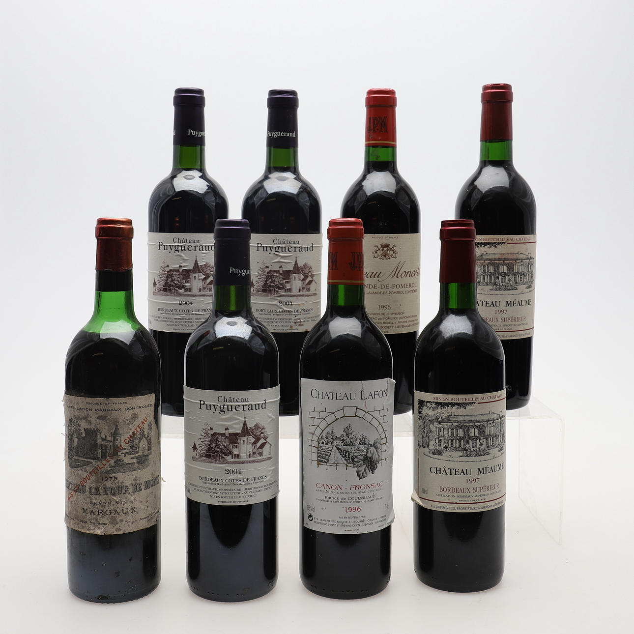 Gemischte Kiste mit französischem Bordeaux.