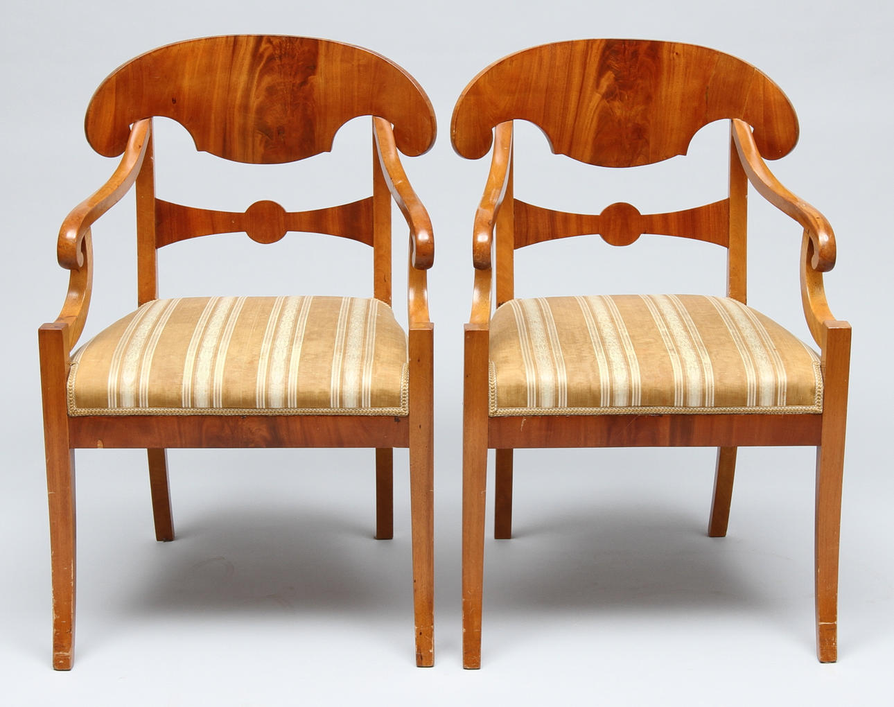 KARMSTOLAR, 1 par, Karl Johan-stil, 1900-tal.