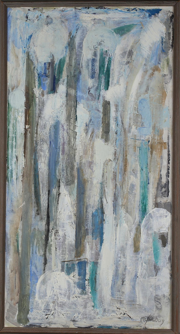 NILS SÖDERBERG. "Talvimetsä", öljy kankaalle, signeerattu.