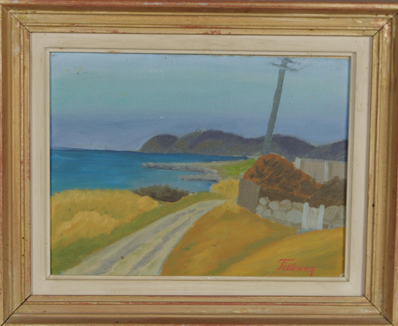 TILLBERG. Kustparti, olja på pannå.