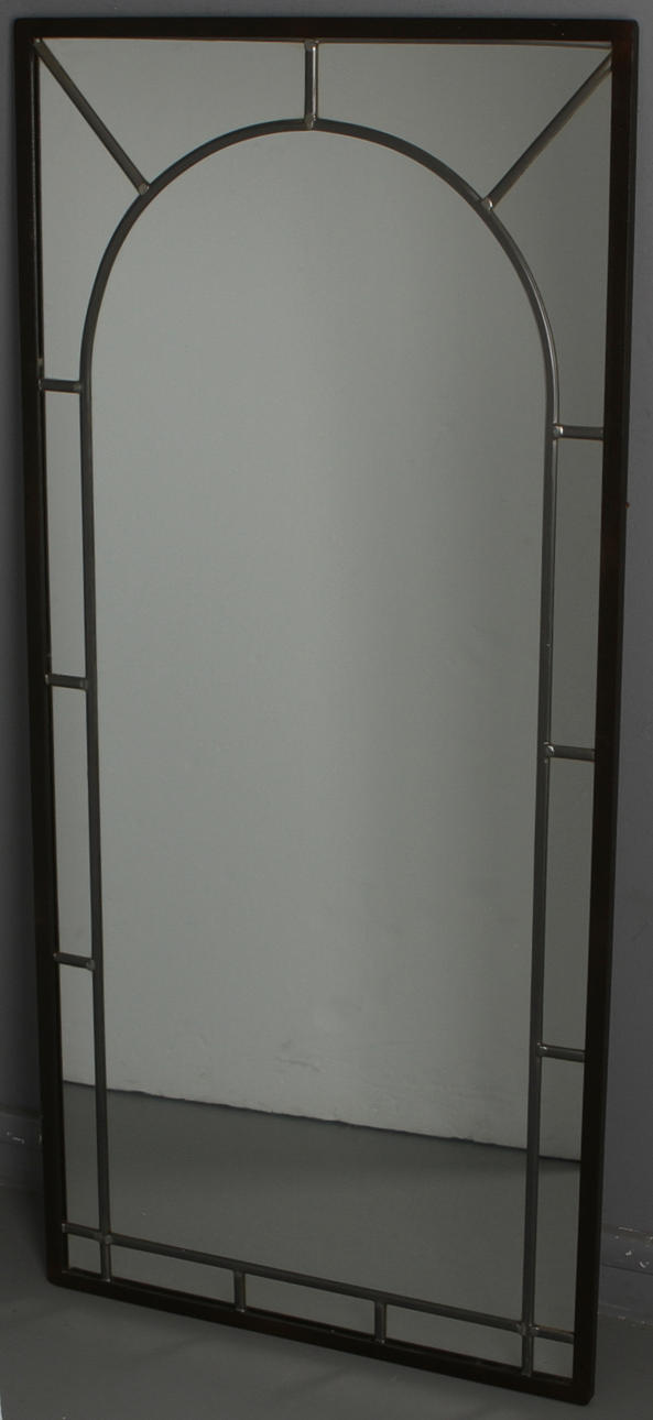 SPEGEL, med blyinfattat glas, 1900-talets andra hälft.