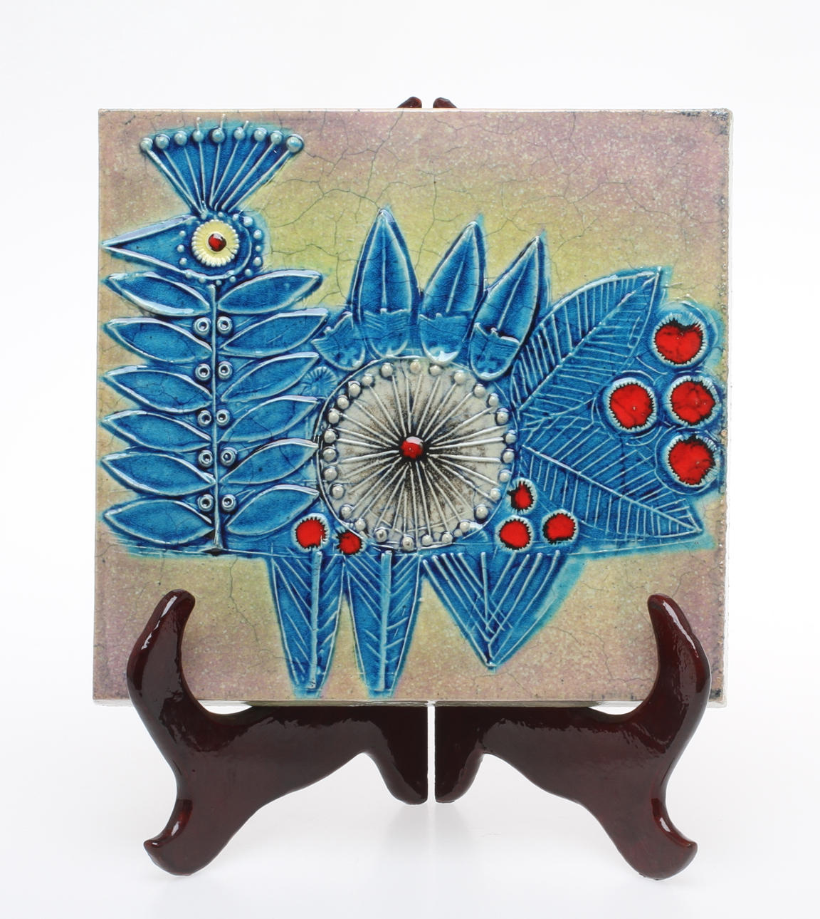 VÄGGPLAKETT, keramik, Lisa Larson Gustavsberg.