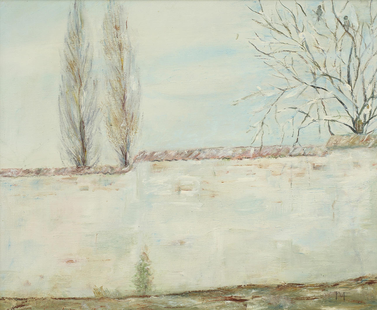 MOLLIE FAUSTMAN, olja på duk, sign.