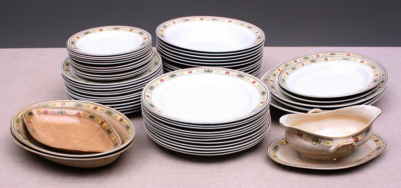 MATSERVIS, 79 delar, Gustavsberg, 1920-tal.