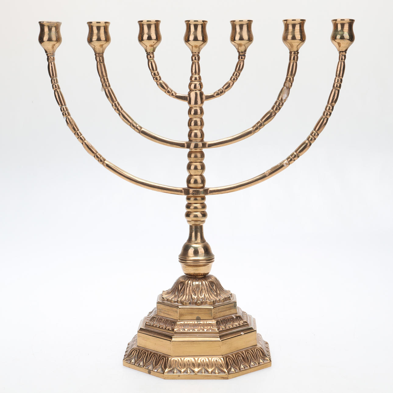 MALMLJUSSTAKE, mässing. 1900-talets mitt.