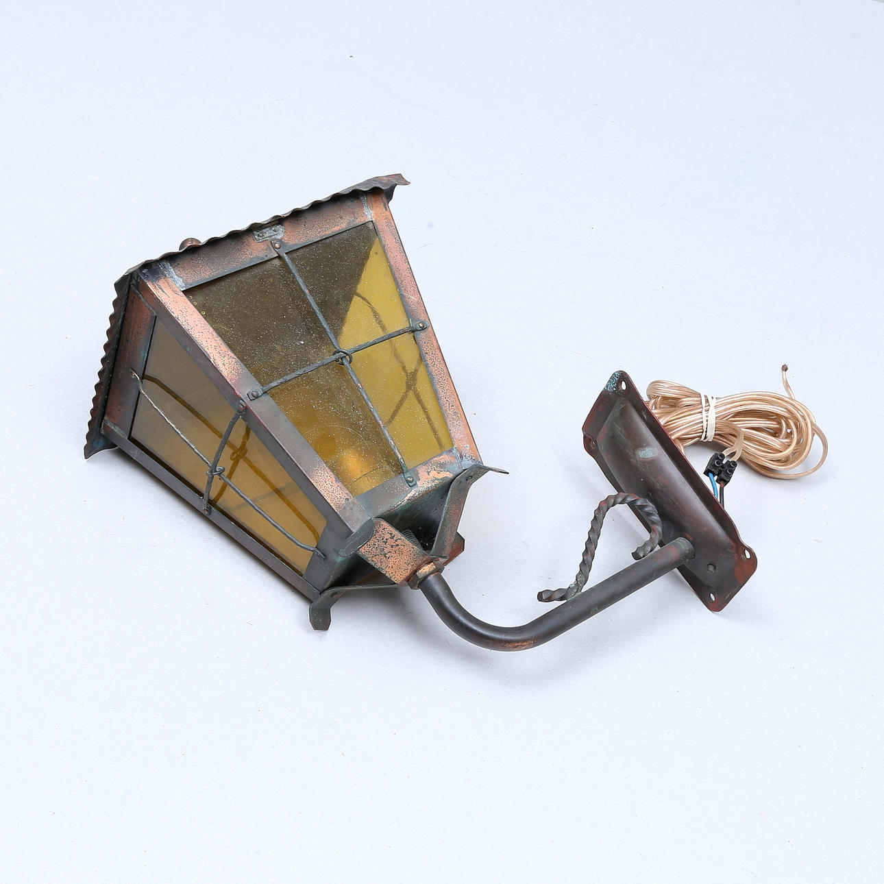 VÄGGLYKTA, koppar, för utomhusbruk.