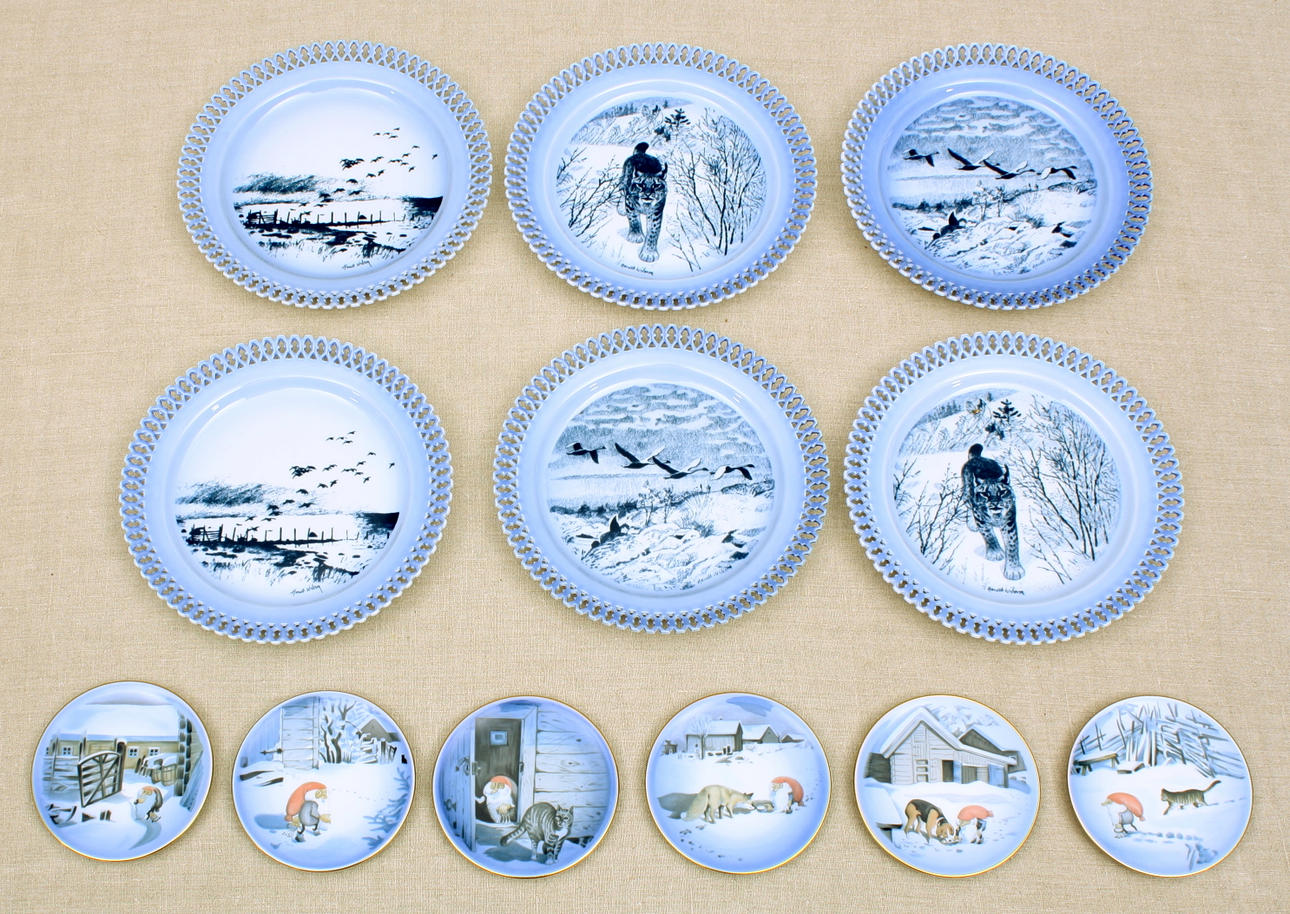 SAMLARTALLRIKAR, Harald Wiberg motiv, Bing & Gröndal, 12 delar.