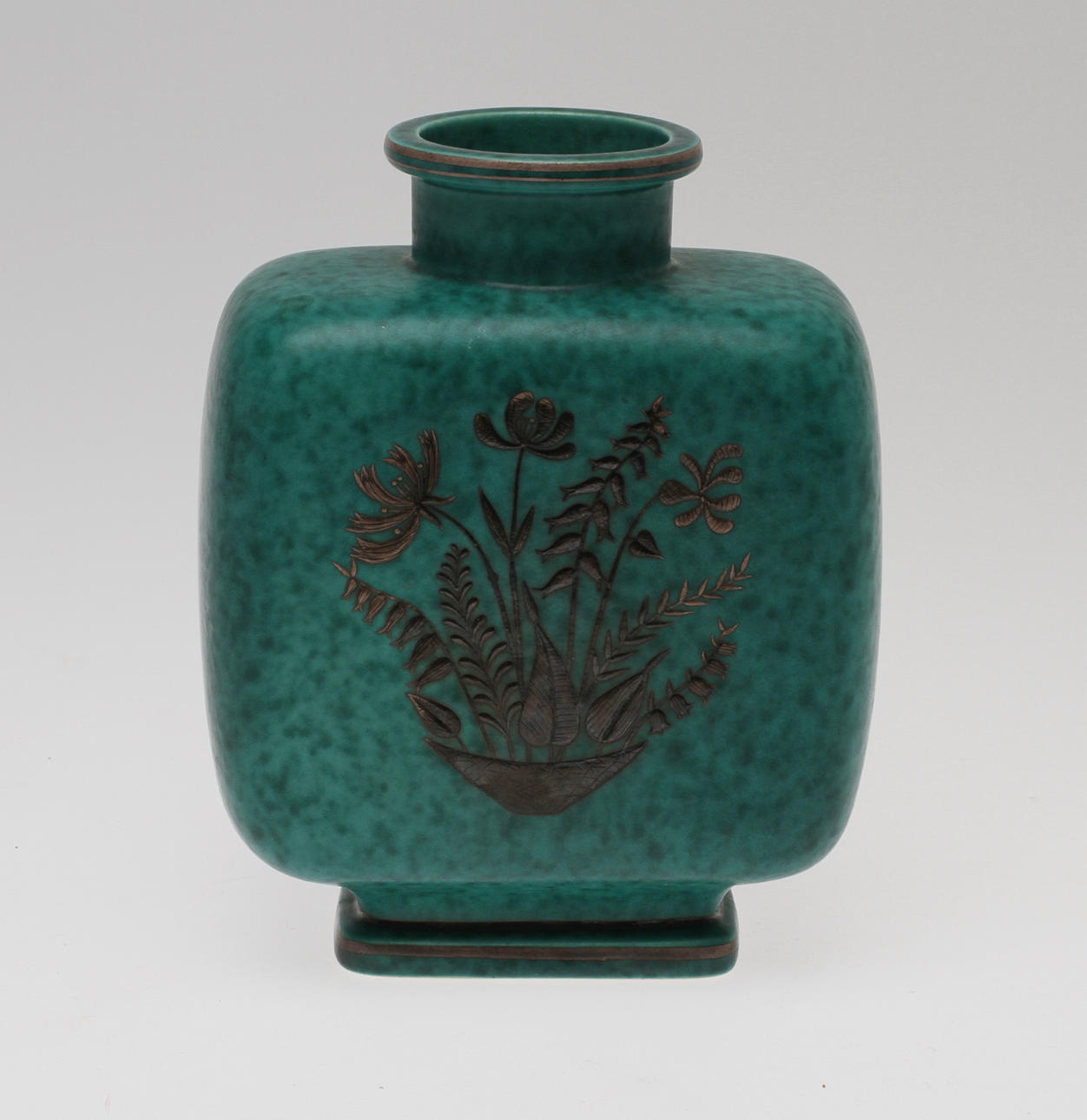 VAS. Stengods. "Argenta", Wilhelm Kåge, Gustavsberg.