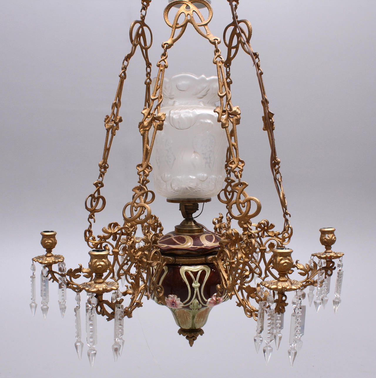 TAKARMATUR, majolika, jugend, höjd 110 cm.