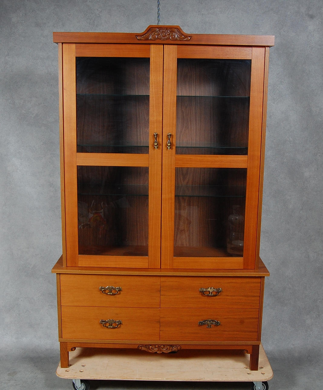 BOKSKÅP, teak, 1900-tal.