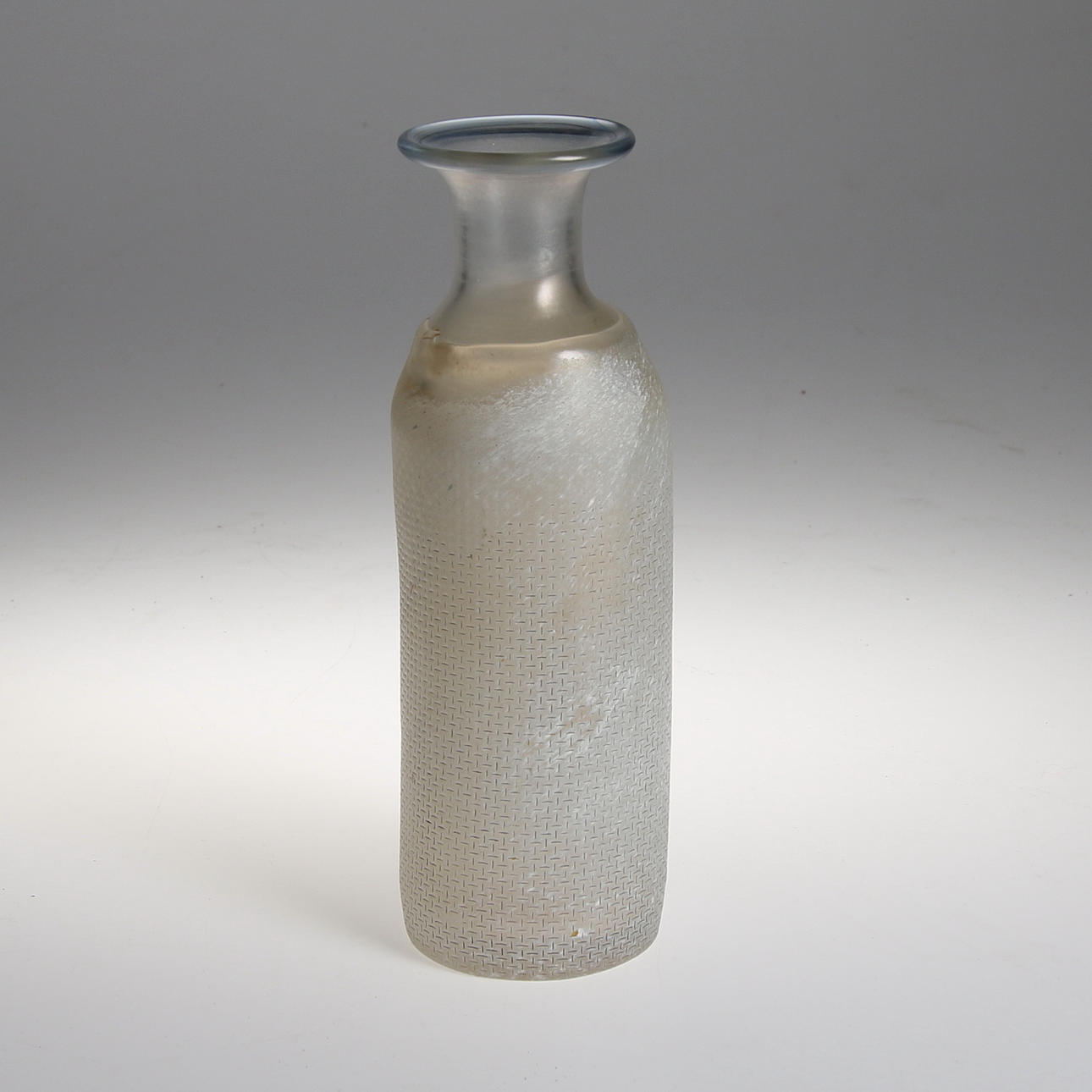 BERTIL VALLIEN, Glas, vas "Network" och ljusstake, Kosta Boda, 1980-tal.