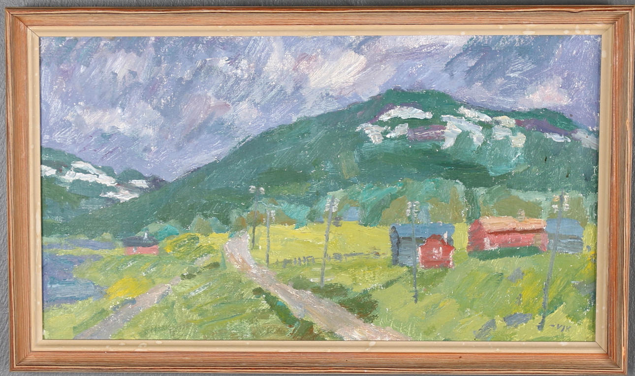 HERMAN TALLVIK. TILLSKRIVEN. Olja på duk, signerad.